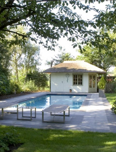 Pool house classique pour piscines