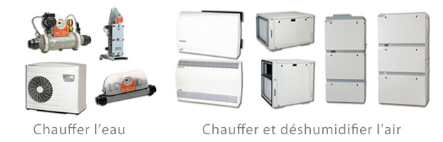 Chauffage piscine intérieure air et eau, découvrez la gamme