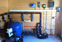 Installation de local technique pour piscine