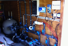 Installation filtration piscine