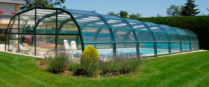 Abris de piscine haut en Nord Pas-de-Calais.
