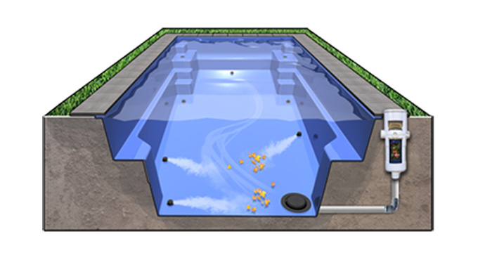 Entretien piscine automatique nettoyage discret en intégré