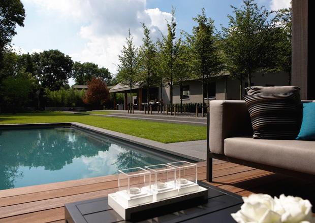 Piscines de plein air installée en extérieur