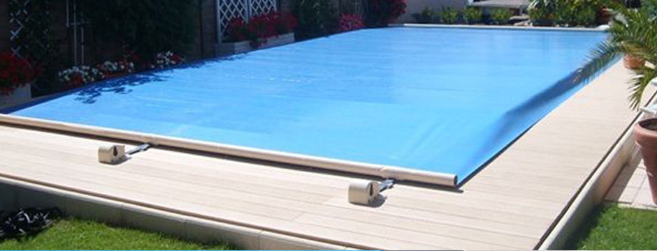 Couverture de piscine, bache à barres de protection piscine