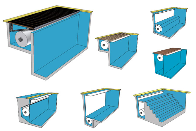 Les différents types de montage de volets immergés pour piscine